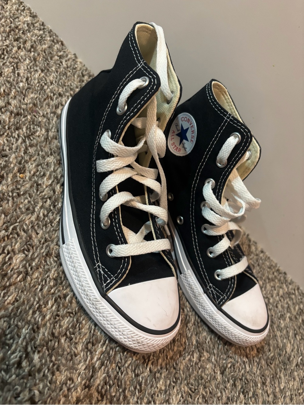 Converse Black & White Kids High Top Sneakers